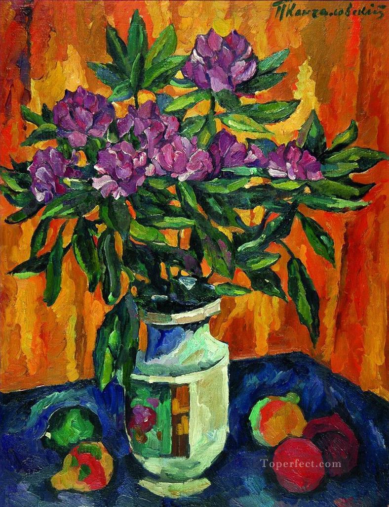 花瓶に牡丹のある静物画 ペトル・ペトロヴィッチ・コンチャロフスキー 花 印象派油絵